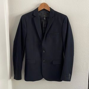 Navy blue mens suit jacket